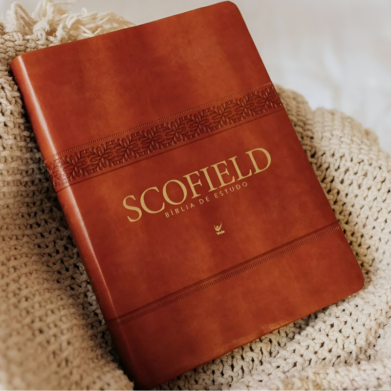 Bíblia De Estudo Scofield Aec Capa Luxo Marrom - Image 4