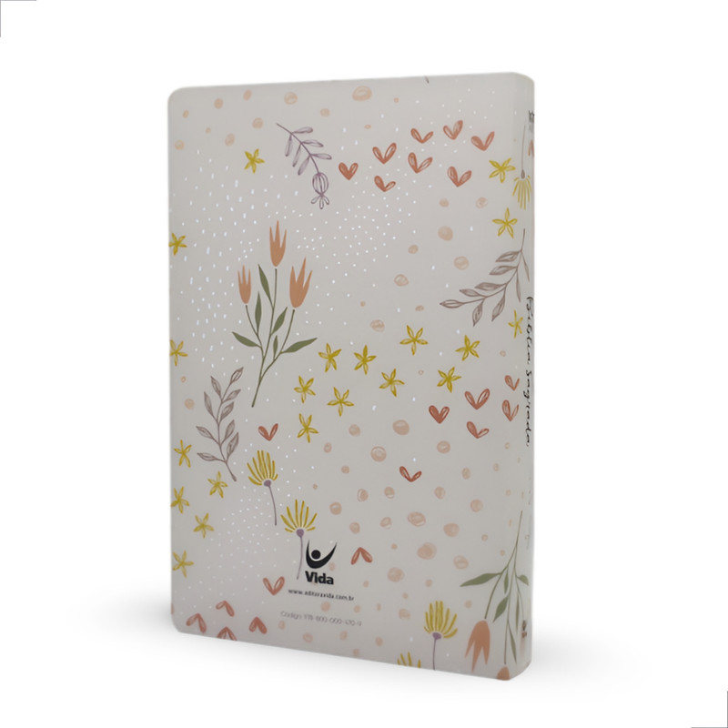 Bíblia Aec Letra Gigante Salmão Flores - Image 4