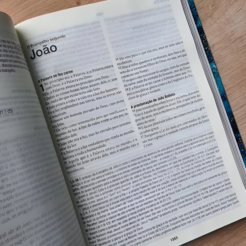 Bíblia de Estudo KJA Cristo em Toda Escritura Azul - Image 4