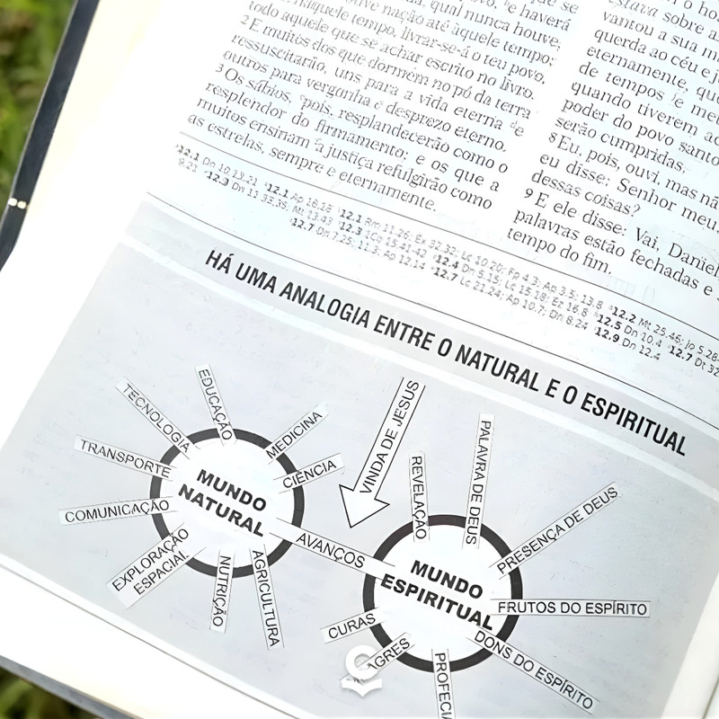 Bíblia ARC Batalha Espiritual e Vitória Financeira Preta Floral - Image 4