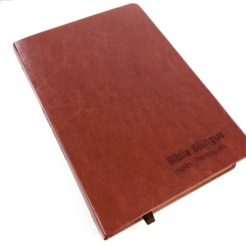Bíblia NVT Bilingue Luxo Avelã - Image 5