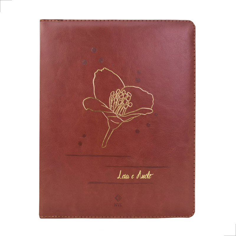 Bíblia NVT Leia e Anote Zíper Florescendo Em Fé - Image 5