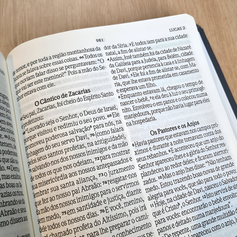 Bíblia NVI Extra Gigante Capa Luxo Azul - Image 5