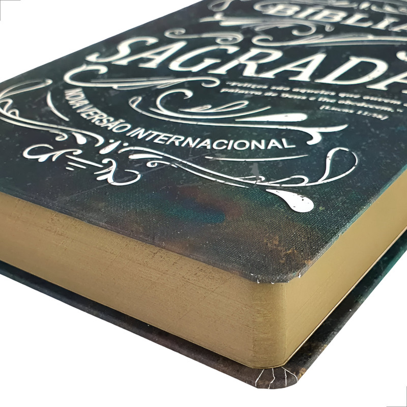 Bíblia Sagrada | NVI | Lettering Capa Dura Verde | Tradução Contemporânea - Image 5