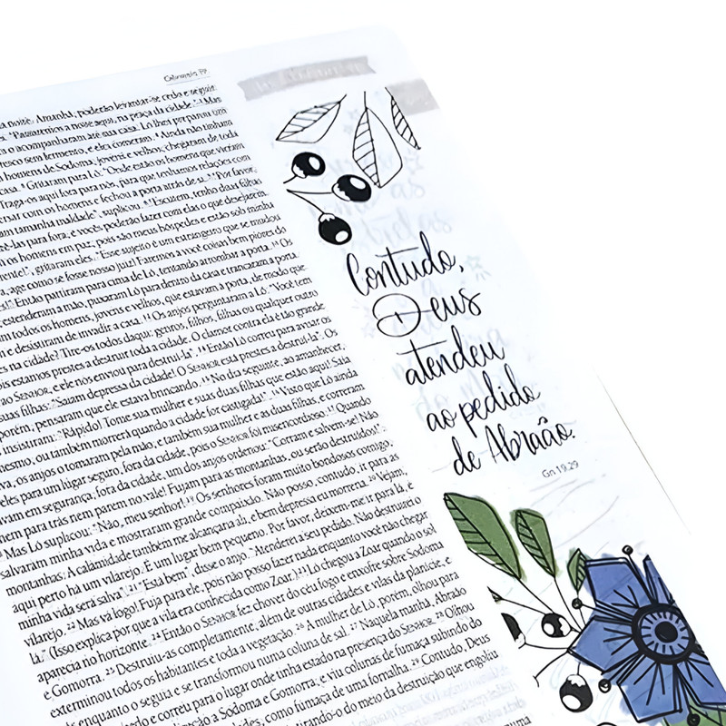 Bíblia Anote Capa Dura Ilustrada NVT Cartão de Primavera - Image 5