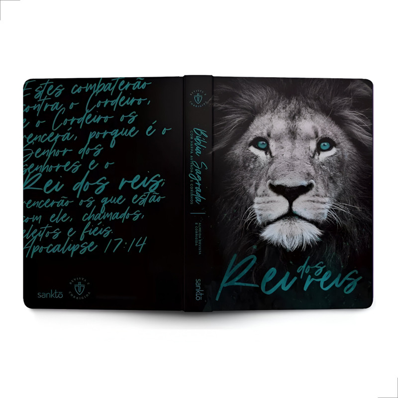 Bíblia Sagrada | ARC | Leão Rei dos Reis | Com Harpa | Capa Dura - Image 5