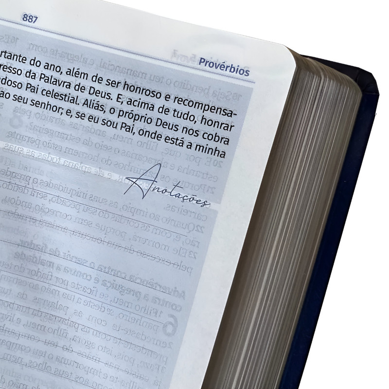 Bíblia Estudo Jovem Pregador ARC Pentecostal Capa Luxo Azul - Image 5