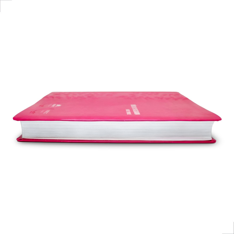 Bíblia Sagrada NVI Português e Inglês Capa Luxo Rosa - Image 5