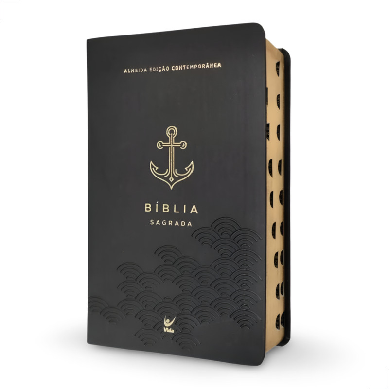 Bíblia Sagrada Ancora Aec Letra Grande Preta - Image 5