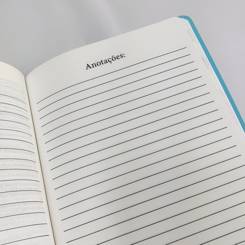 Bíblia de Estudo ARC Apologética Apócrifos Capa Azul Florida - Image 7