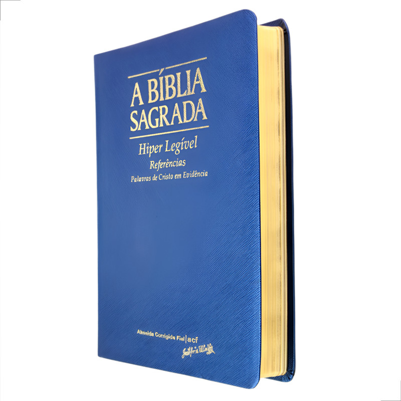 Bíblia Acf | Hiper Legível | Referências e Mapas | Azul