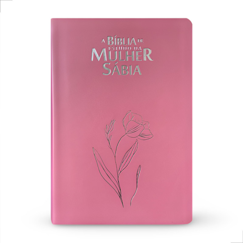 Bíblia De Estudo Da Mulher Sábia | ARC | Harpa e Corinhos | Magnólia Rosa