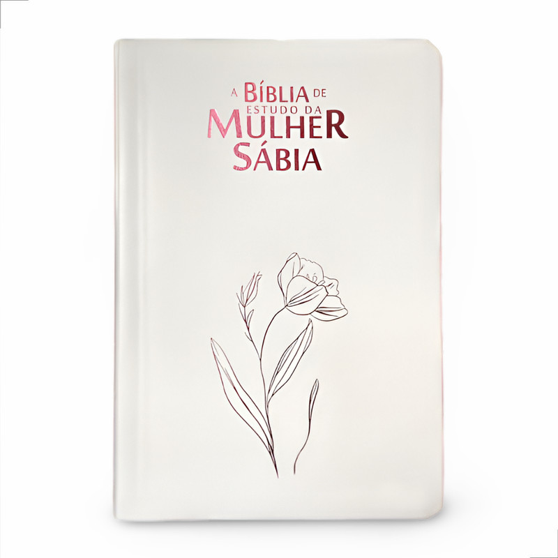 Bíblia De Estudo Da Mulher Sábia | ARC | Harpa e Corinhos | Magnólia Branca
