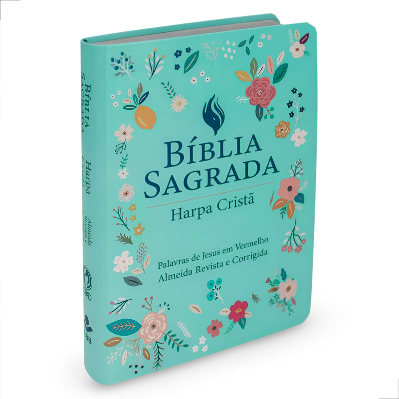 Bíblia ARC | Harpa Cristã | Capa Luxo Azul Claro