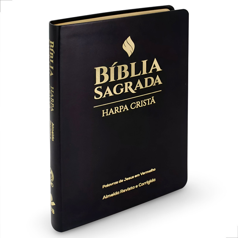 Bíblia ARC | Harpa Cristã | Capa Luxo Preta