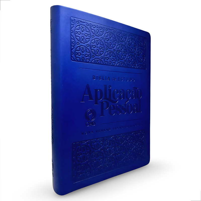 Bíblia de Estudo | NVT | Aplicação Pessoal | Capa Luxo Azul