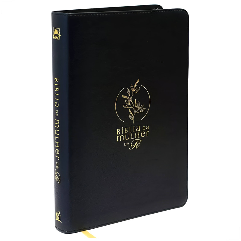 Bíblia Da Mulher De Fé | NVI | Capa Luxo | Preto