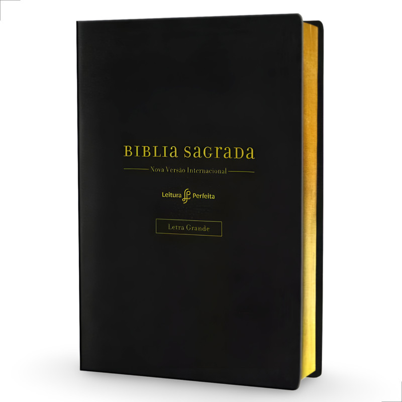 Biblia NVI | Letra Grande | Capa Luxo Preta