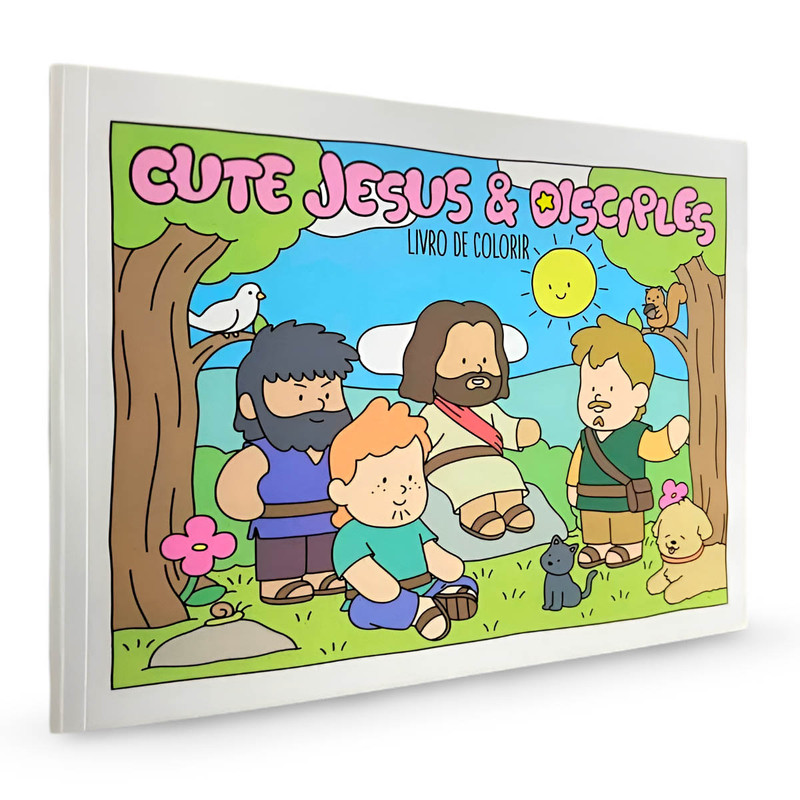 Livro De Colorir | Cute Jesus & Disciples
