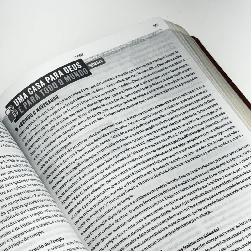 Bíblia de Estudo | NVI | Rota 66 | Luiz Sayão | Luxo Preta - Image 4