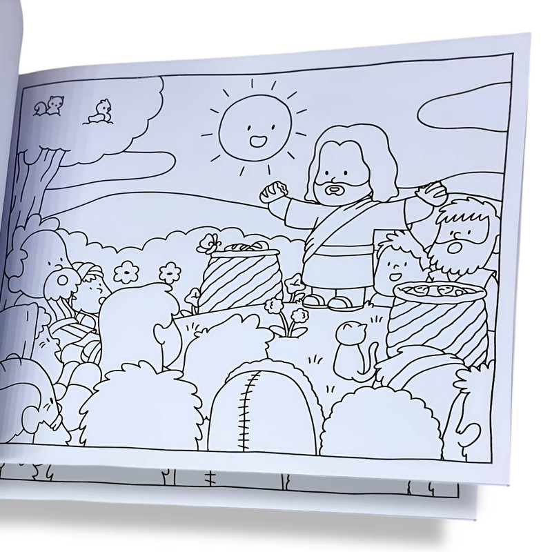 Livro De Colorir | Cute Jesus & Disciples - Image 4