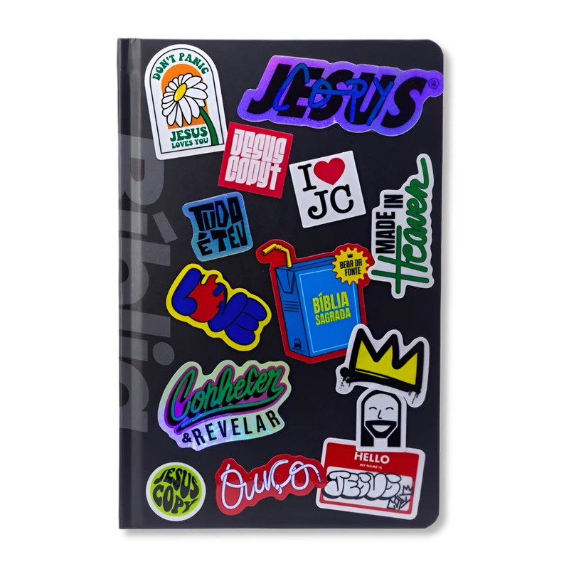 Biblia Sticker 2.0 | NVI | Capa Dura Preta