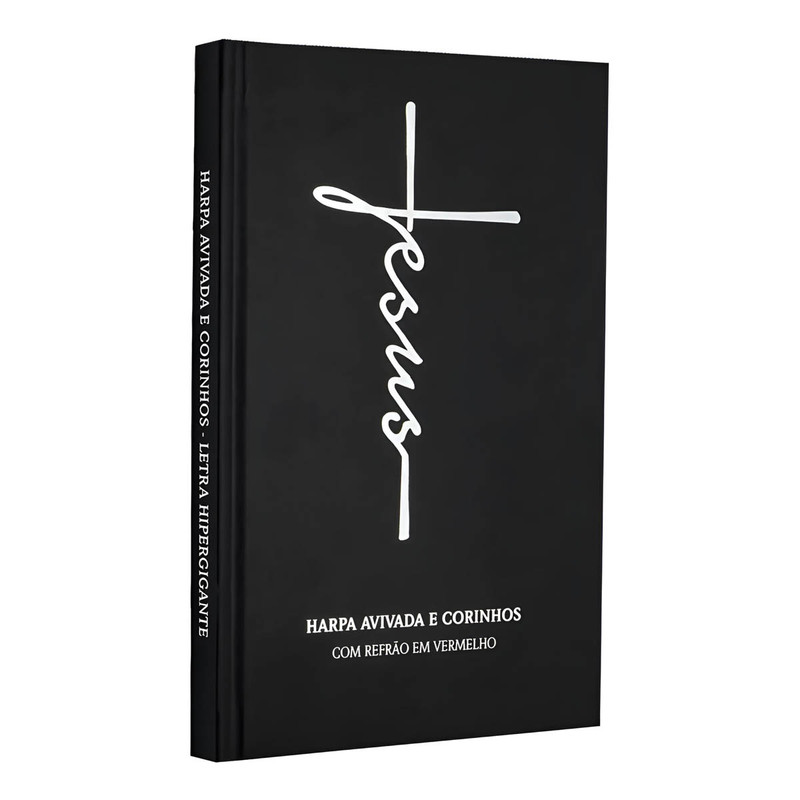 Harpa Avivada E Corinhos | Jesus | Hipergigante | Capa Dura | Preto