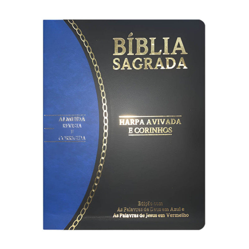Bíblia Slim | ARC | Harpa E Corinhos | Preto e Azul