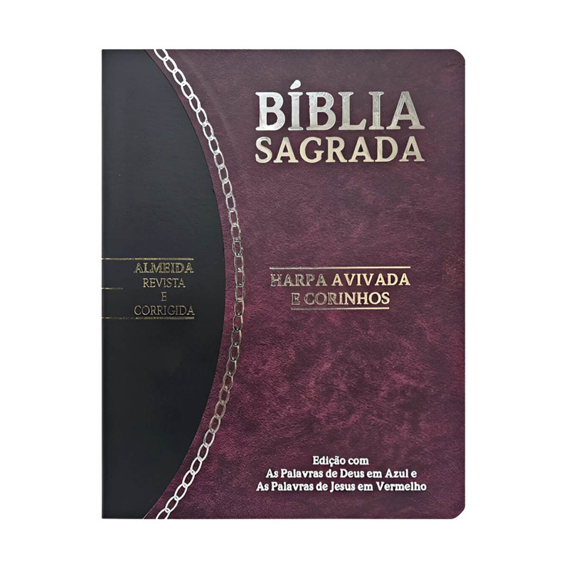 Bíblia Slim | ARC | Harpa E Corinhos | Vinho e Preto