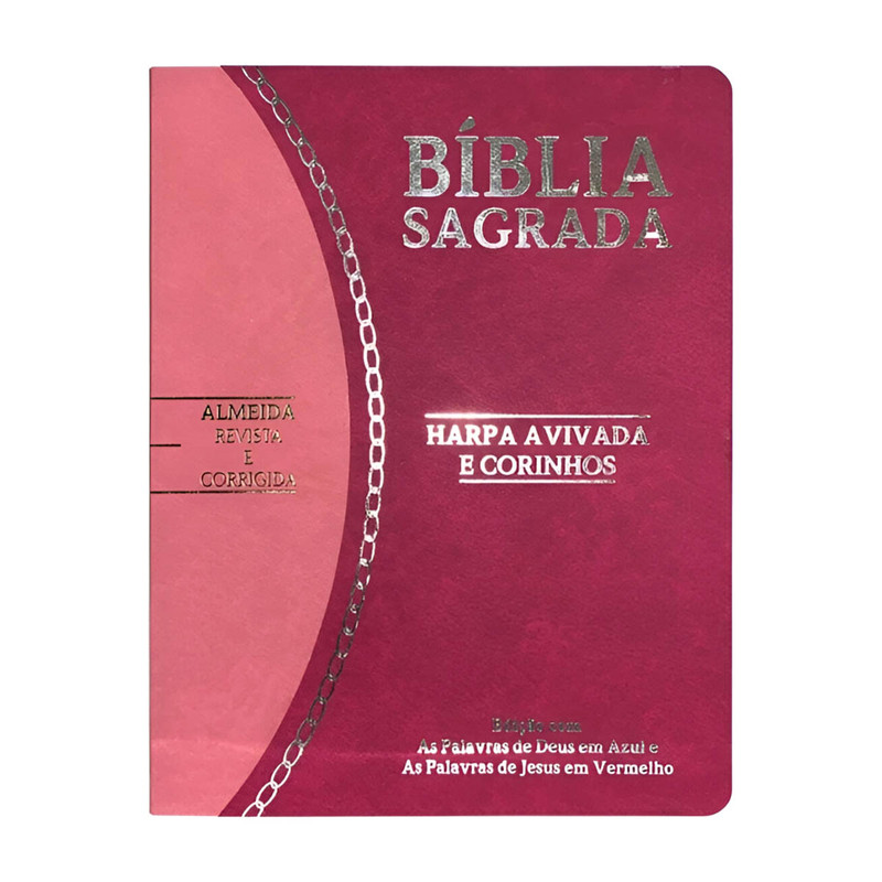 Bíblia Slim | ARC | Harpa E Corinhos | Pink e Rosa