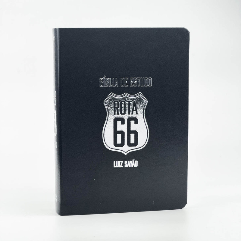 Bíblia de Estudo | NVI | Rota 66 | Luiz Sayão | Luxo Preta