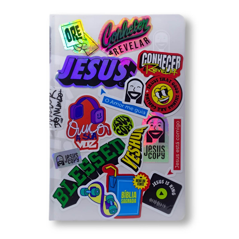 Biblia Sticker 2.0 | NVI | Capa Dura Off-White