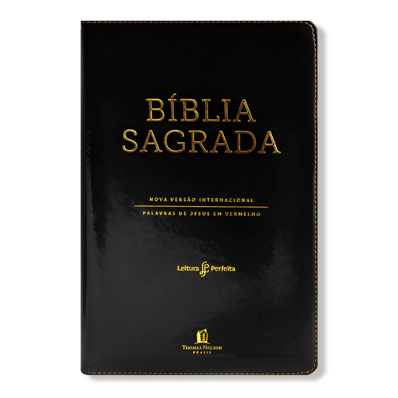 Bíblia NVI | Letra De Jesus Em Destaque | Leitura Perfeita | Luxo Preta