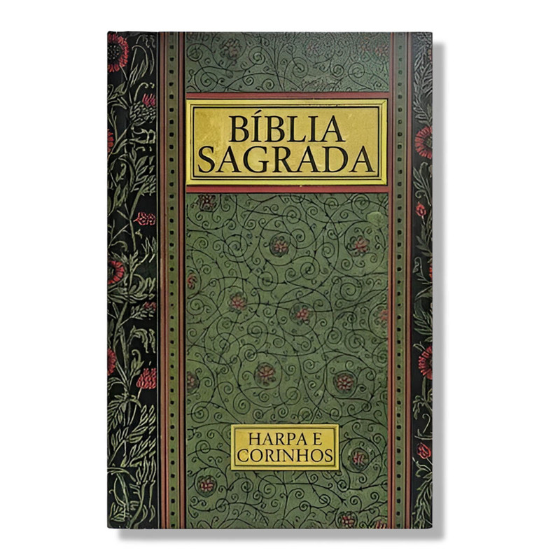 Bíblia Gigante | ARC | Harpa e Corinhos | Capa Dura | Vintage Verde