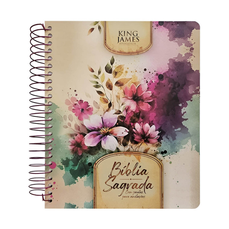 Bíblia Anote | KJA | Harpa e Corinhos | Flores e Folhas