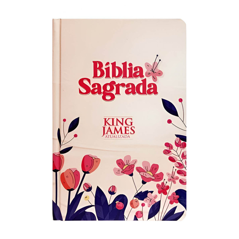 Bíblia Slim | KJA | Capa Dura | Floral Cartoon