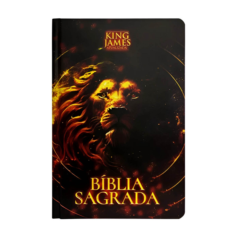 Bíblia Slim | KJA | Capa Dura | Leão Preto
