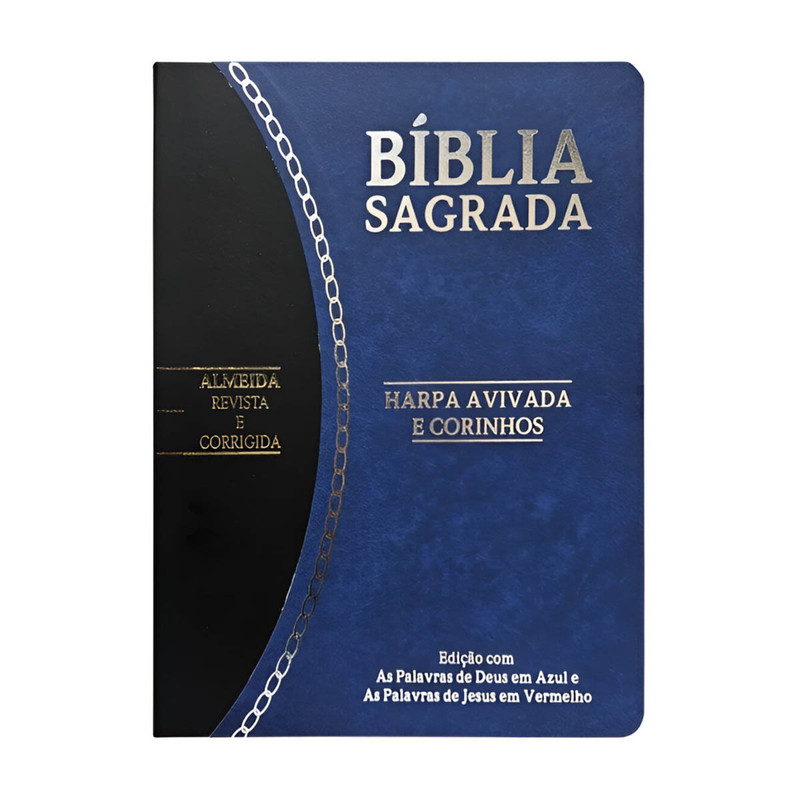 Bíblia Slim | ARC | Harpa E Corinhos | Azul e Preto