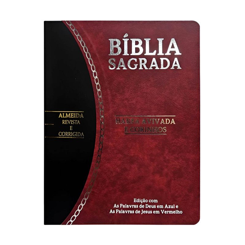 Bíblia Slim | ARC | Harpa E Corinhos | Bordô E Preto
