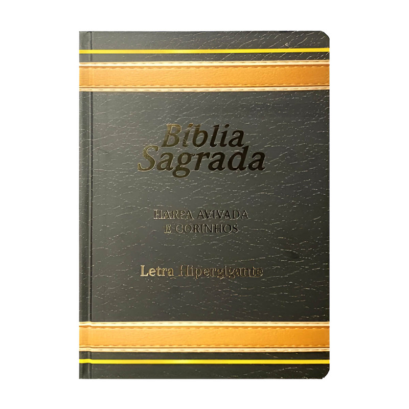 Bíblia ARC | Letra Hipergigante | Harpa e Corinhos | Preta