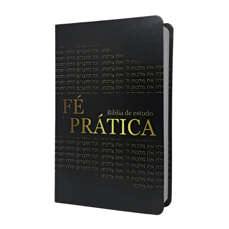 Bíblia De Estudo | ARC | Fé Em Prática | Harpa e Corinhos | Luxo Preta