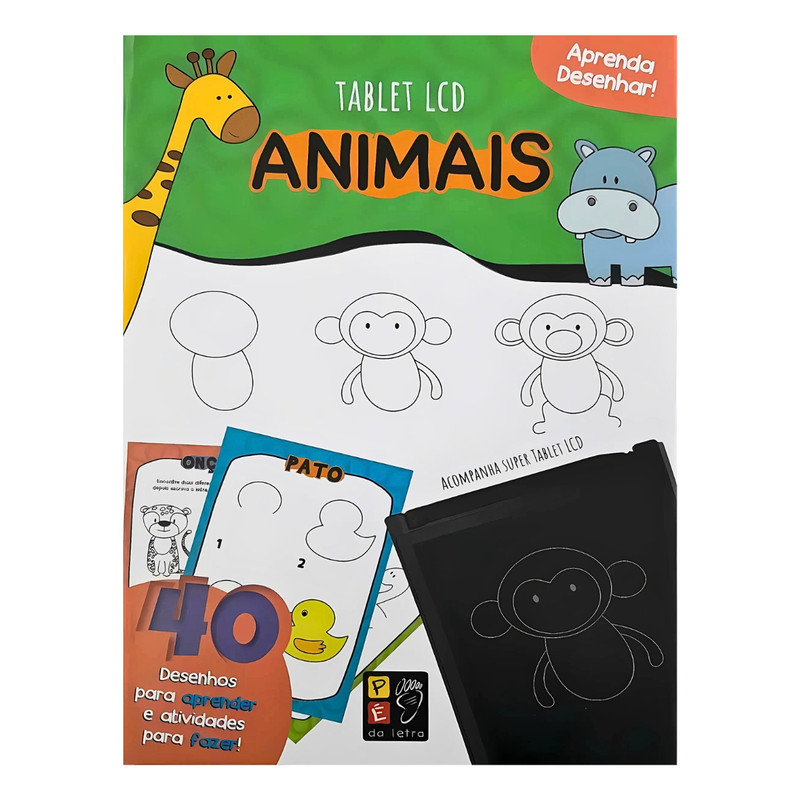 Aprenda Desenhar | Animais | Infantil | Acompanha Tablet LCD