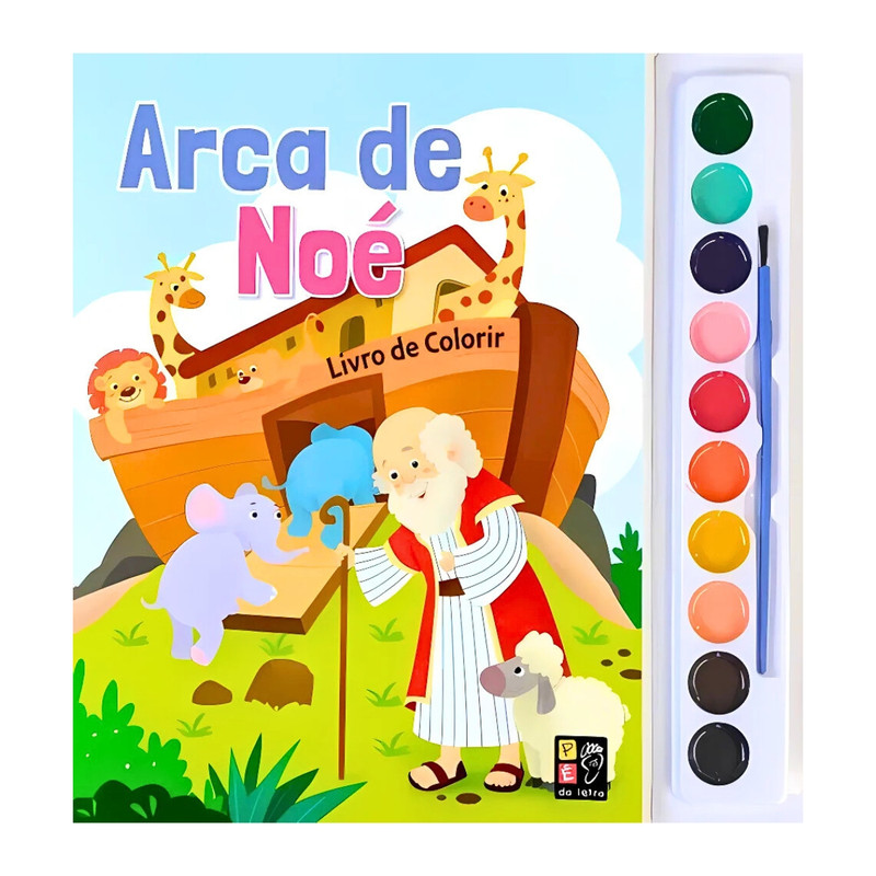 Arca De Noé | Livro De Colorir | Infantil | Capa Mole | Aquarela