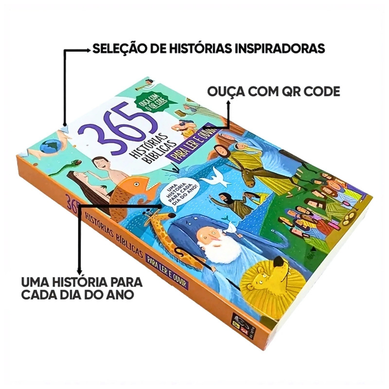 365 Histórias Bíblicas | Para Ler e Ouvir | Infantil - Image 2
