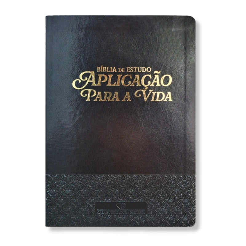 Bíblia De Estudo Aplicação Para A Vida | ARC | Capa Luxo Preta