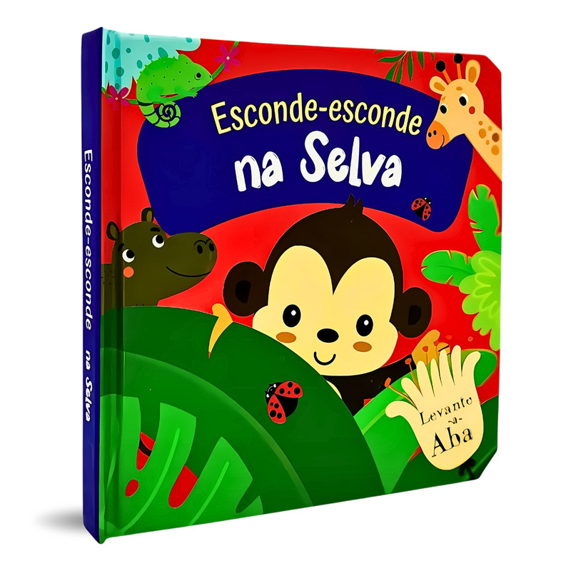 Levante a Aba | Livro Infantil | Esconde-Esconde Na Selva