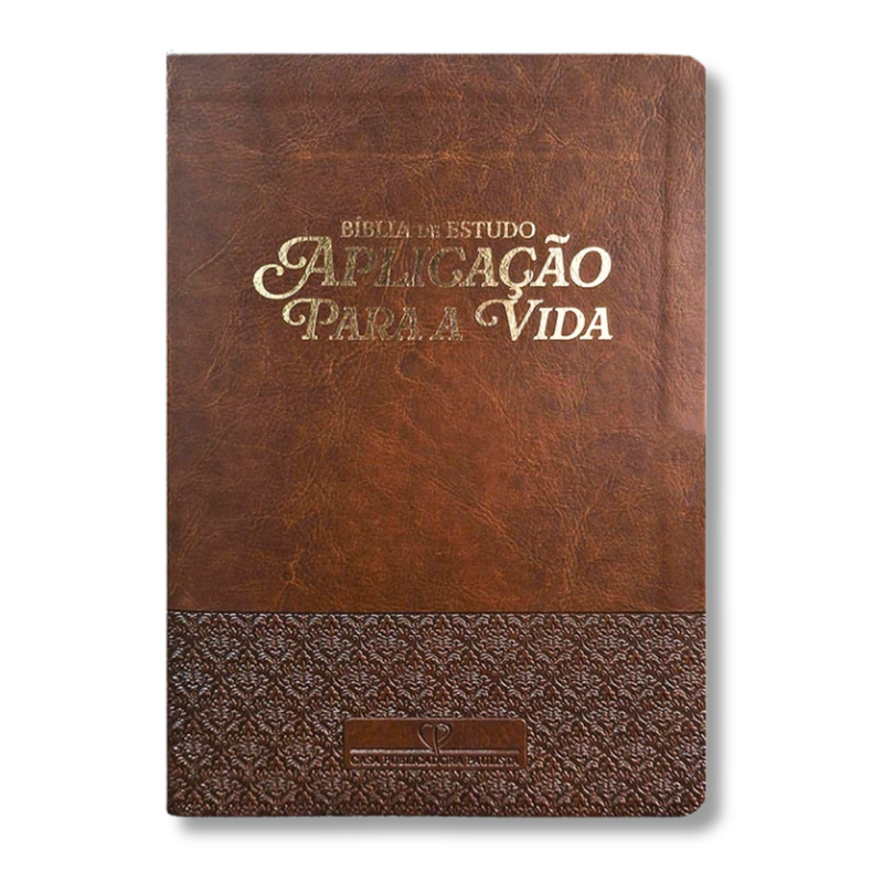 Bíblia De Estudo Aplicação Para A Vida | ARC | Capa Luxo Marrom