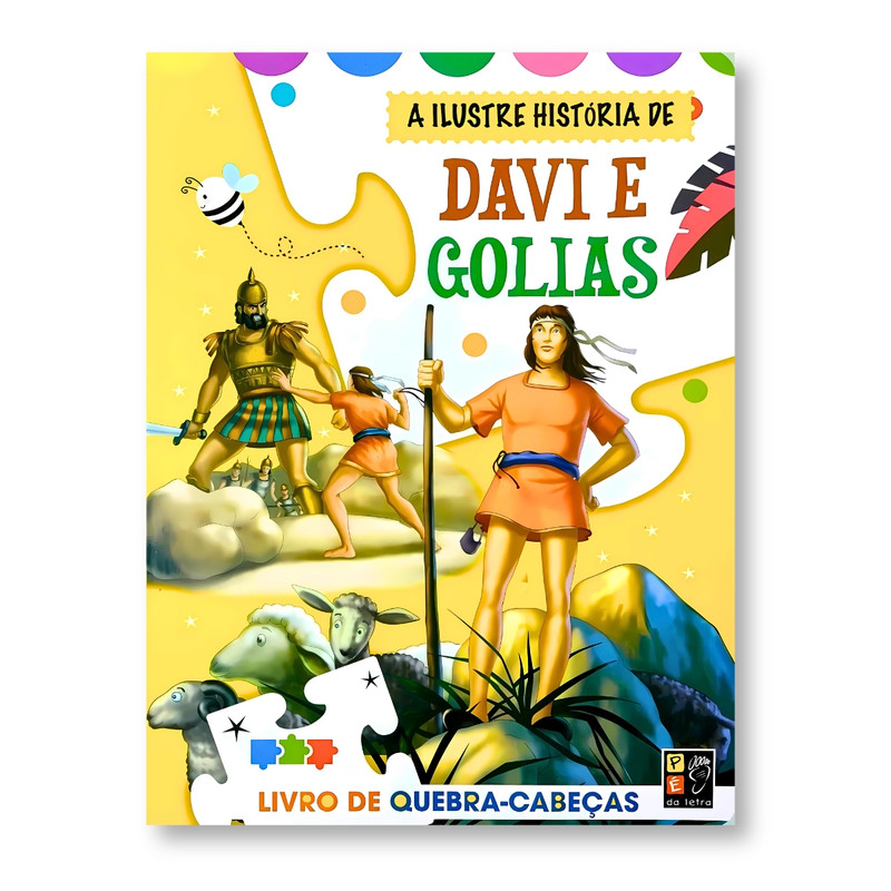 Livro De Quebra-Cabeças | Infantil | Davi e Golias