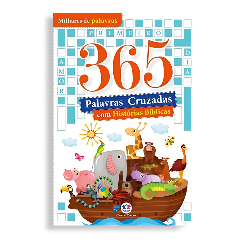 365 Palavras Cruzadas | Com Histórias Bíblicas | Capa Mole