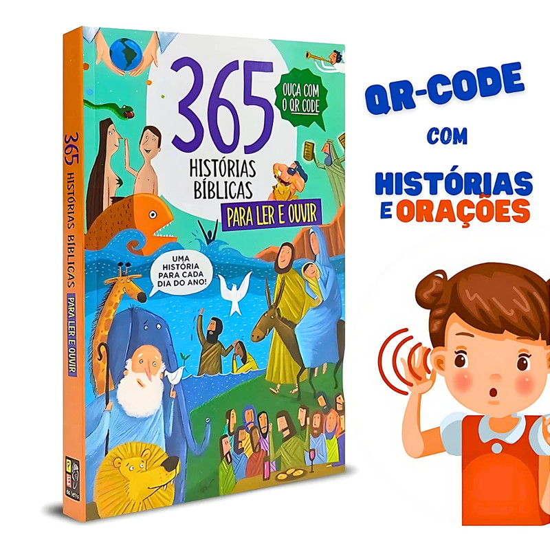 365 Histórias Bíblicas | Para Ler e Ouvir | Infantil - Image 4